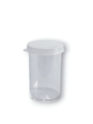 Tubo Poliestireno N� 45 - 30 cc Cristal c/ Tapa