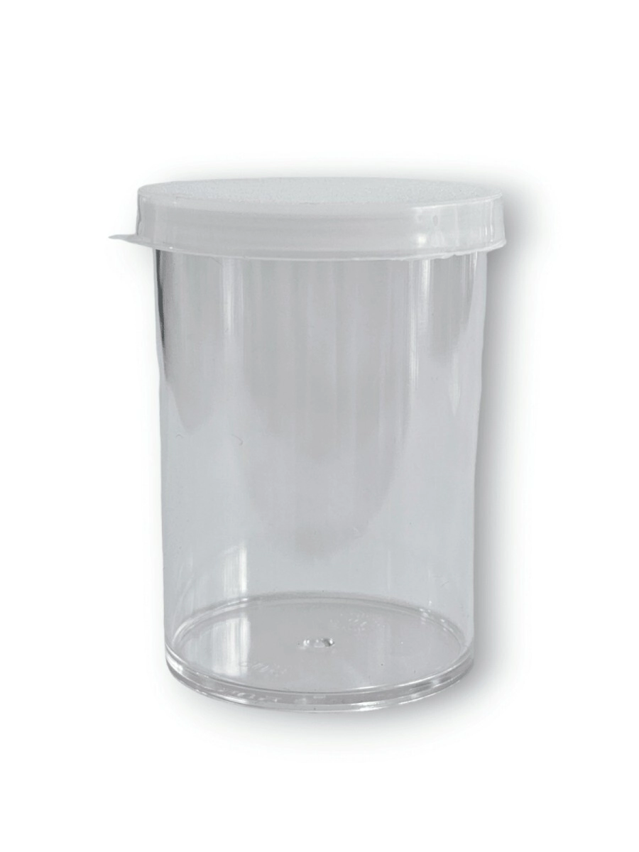 Tubo Poliestireno N� 505 - 120 cc Cristal c/ Tapa