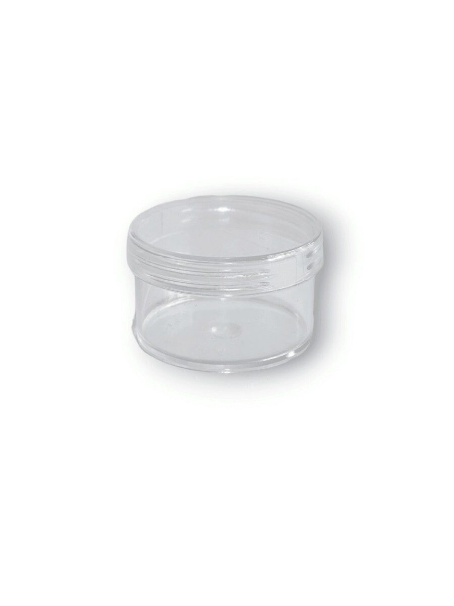 Pote Poliestireno 30 gr. Cristal c/ Tapa