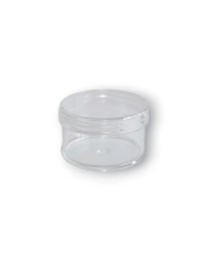 Pote Poliestireno 30 gr. Cristal c/ Tapa