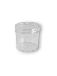 Pote Poliestireno 60 gr. Cristal c/ Tapa