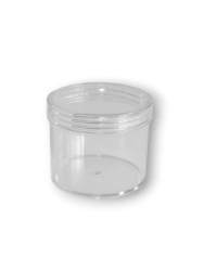 Pote Poliestireno 100 gr. Cristal c/ Tapa