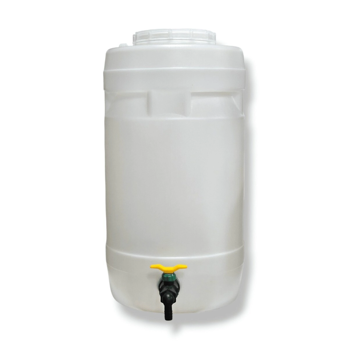 Bidon 25 Lt. PEAD Natural c/ Canilla Esferica Negra