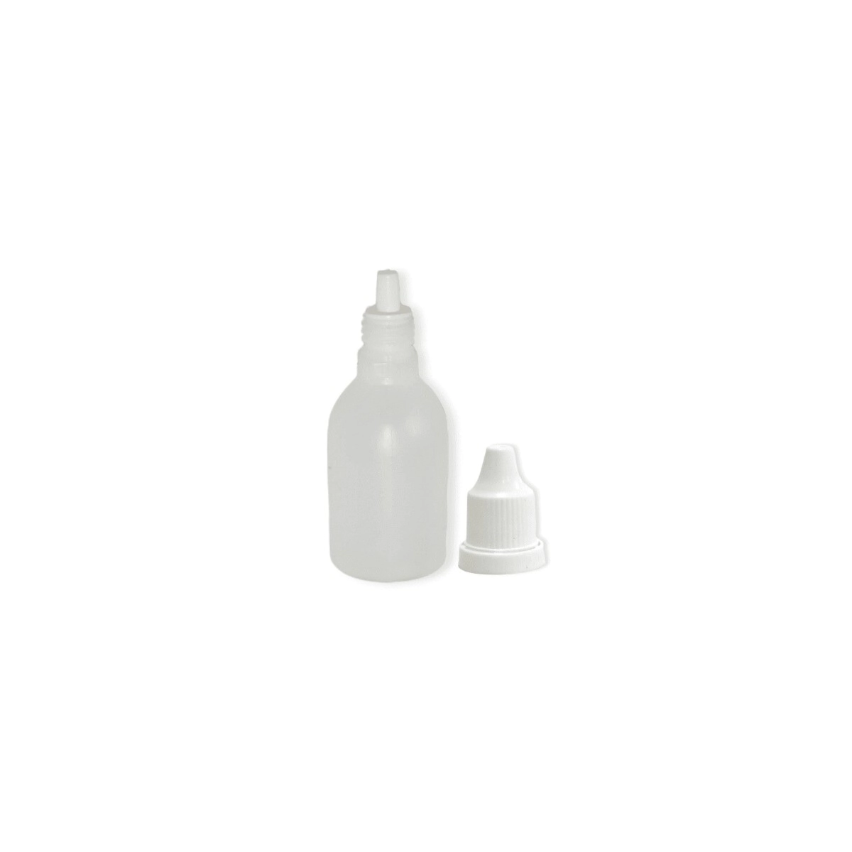 Gotero 20 cc Plastico Natural c/ Tapa Pres. e Inserto