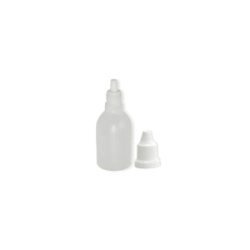 Gotero 20 cc Plastico Natural c/ Tapa Pres. e Inserto