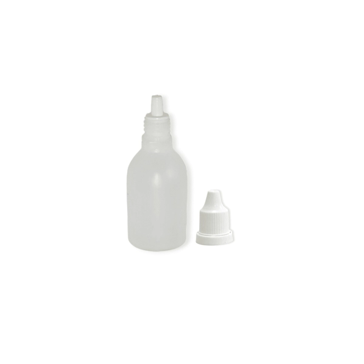 Gotero 30 cc Plastico Natural c/ Tapa Pres. e Inserto