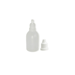 Gotero 30 cc Plastico Natural c/ Tapa Pres. e Inserto