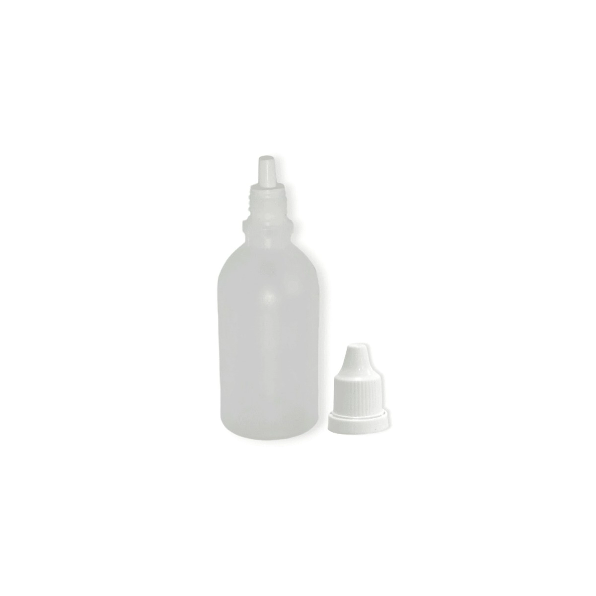 Gotero 60 cc Plastico Natural c/ Tapa Pres. e Inserto