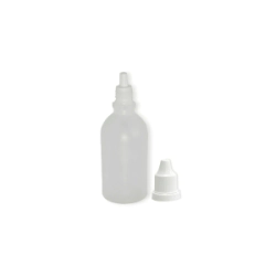 Gotero 60 cc Plastico Natural c/ Tapa Pres. e Inserto