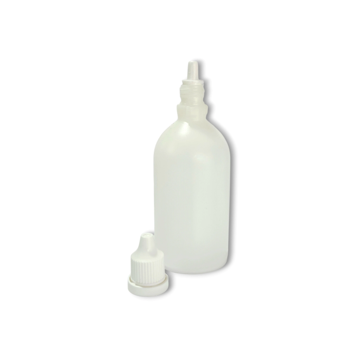 Gotero 120 cc Plastico Natural c/ Tapa Pres. e Inserto