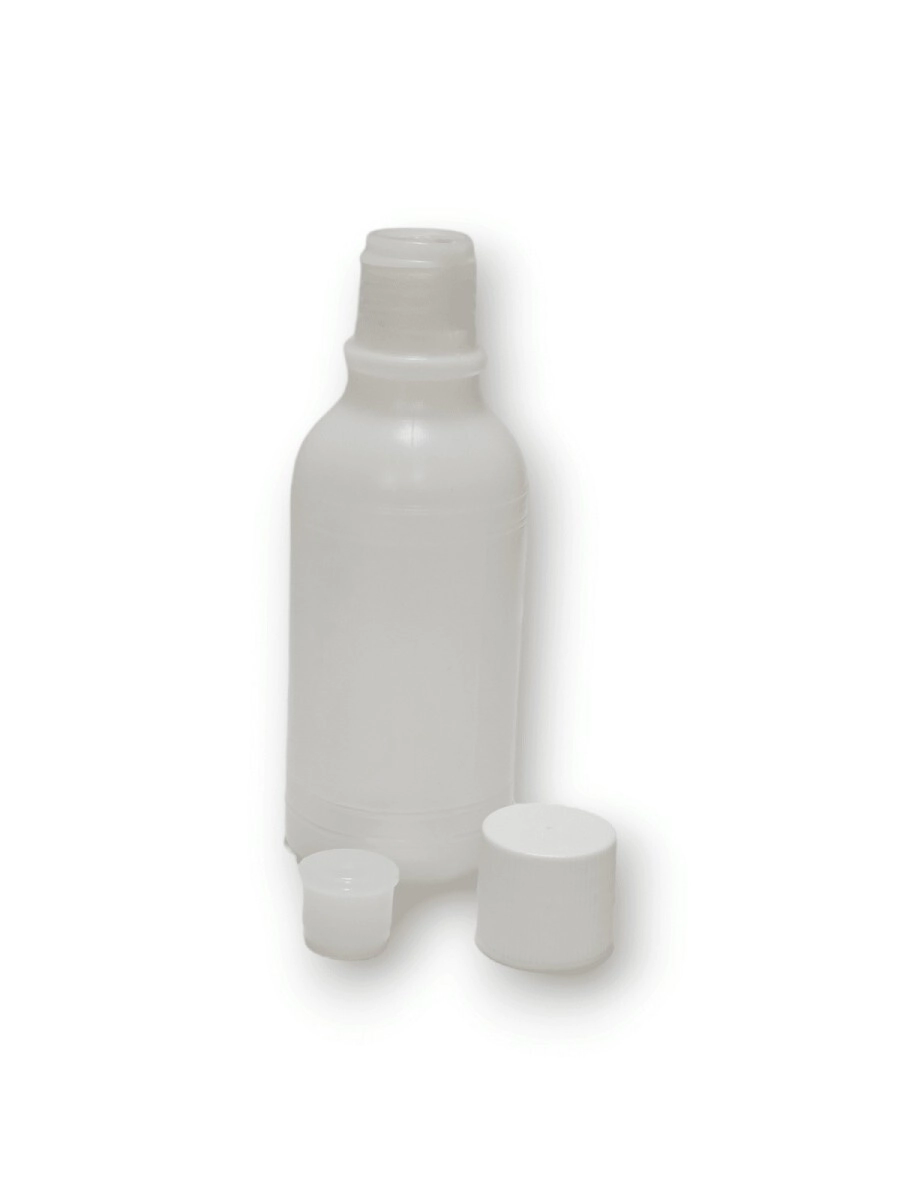 Botella 100 cc Pead Oxig Natural c/ Tapa e Inserto