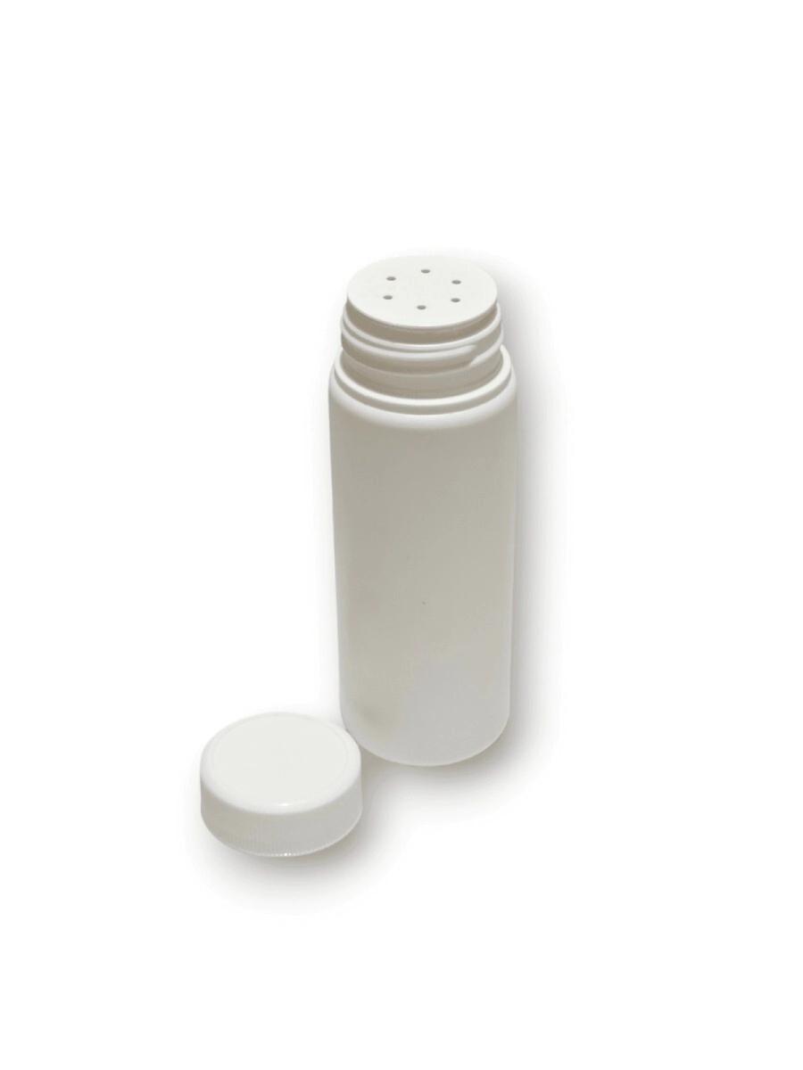 Talquera 140 cc Pead Blanco c/ Tapa e Inserto