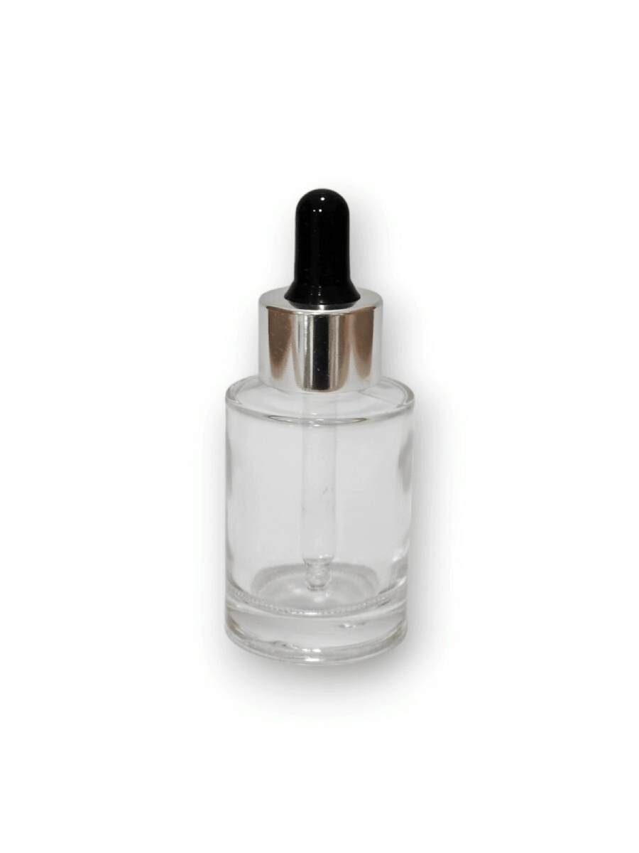 Glass 30 cc Cristal c / Dropper Plastico