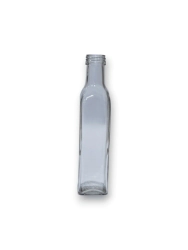 Botella Cuadrada 250 cc Vidrio B/Ali