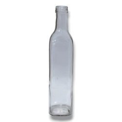 Botella Cuadrada 500 cc Vidrio B/Ali