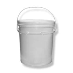 Balde 10 Lt. PEAD Blanco c/ Tapa Precinto Blanca