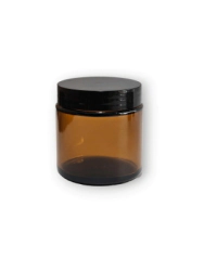 Pote Recto 100 gr. Ambar c/ Tapa Negra