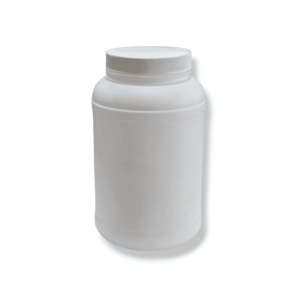 Pote Proteinas 4 kg.. PEAD Blanco c/ Tapa Rosca