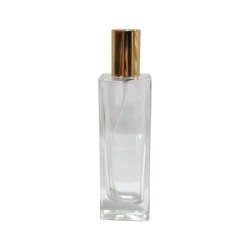 Frasco Rectangular 50 R/15 - Bba Spray Plata B - Capuchon Oro B