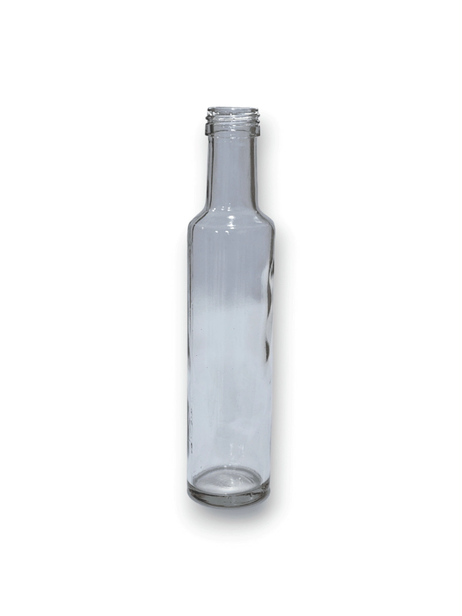 Botella Cilindrica 250 cc Vidrio B/Ali