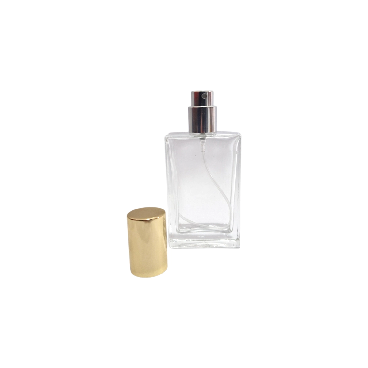Frasco Rectangular 30 R/15 - Bba Spray Oro B - Capuchon Oro B
