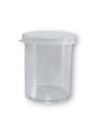 Tubo Poliestireno N� 263 - 60 cc Cristal c/ Tapa