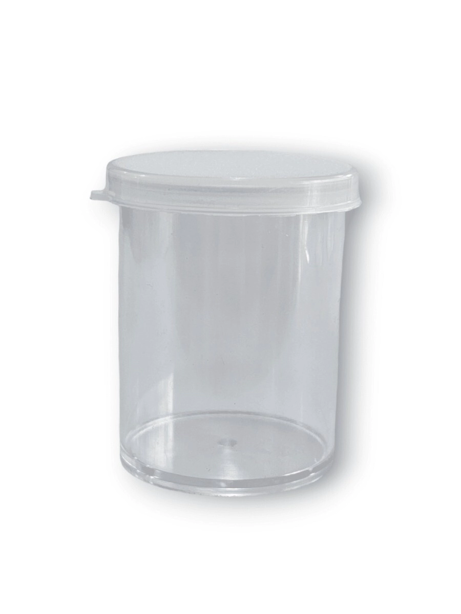 Tubo Poliestireno N� 263 - 60 cc Cristal c/ Tapa