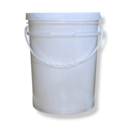 Balde 20 Lt. PEAD Blanco c/ Tapa Precinto Blanca
