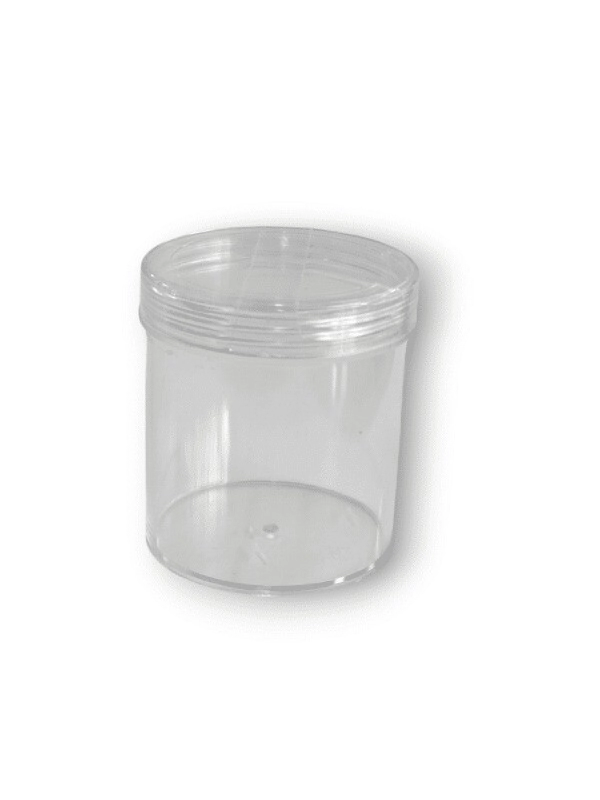 Pote Poliestireno 200 gr. Cristal c/ Tapa