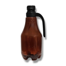 Botellon Growler 2 Lts Ambar c/ Manija y Tapa