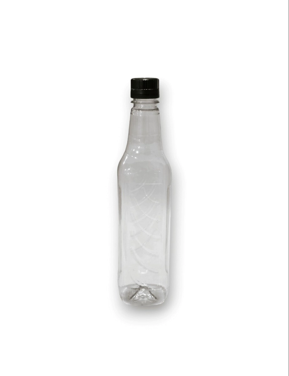 Botella Cuadrada Aceite 500 cc Cristal c/ Tapa