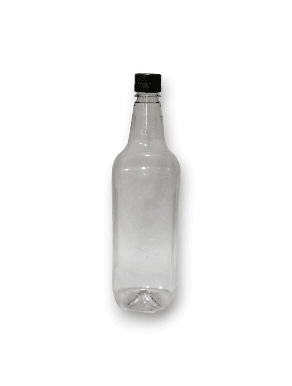 Botella Cuadrada Aceite 1000 cc Cristal c/ Tapa