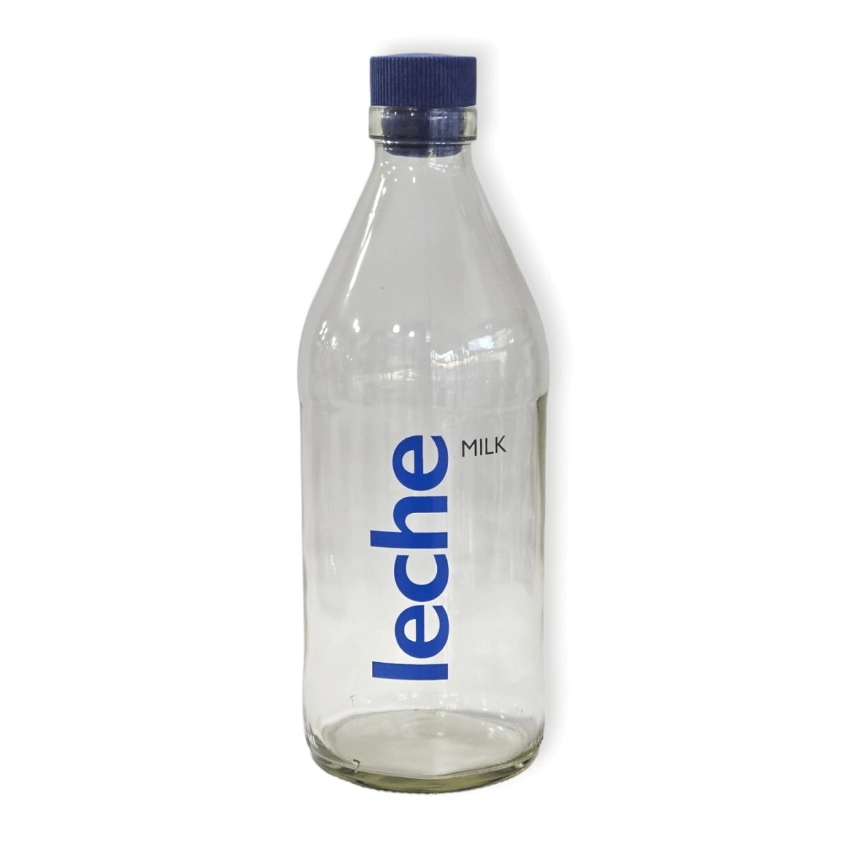Botella 1000cc Vidrio Deco Leche c/ Tapa