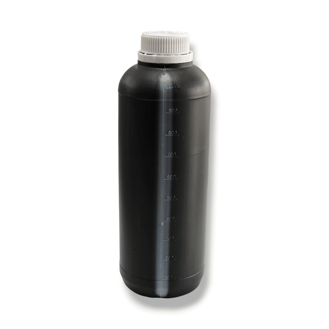 Botella 1000 cc PEAD Agroquimico Negra c / Tapa