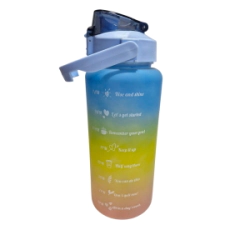 Botella Deportiva Motivacional 2 Lts. Bicolor c/ Tapa