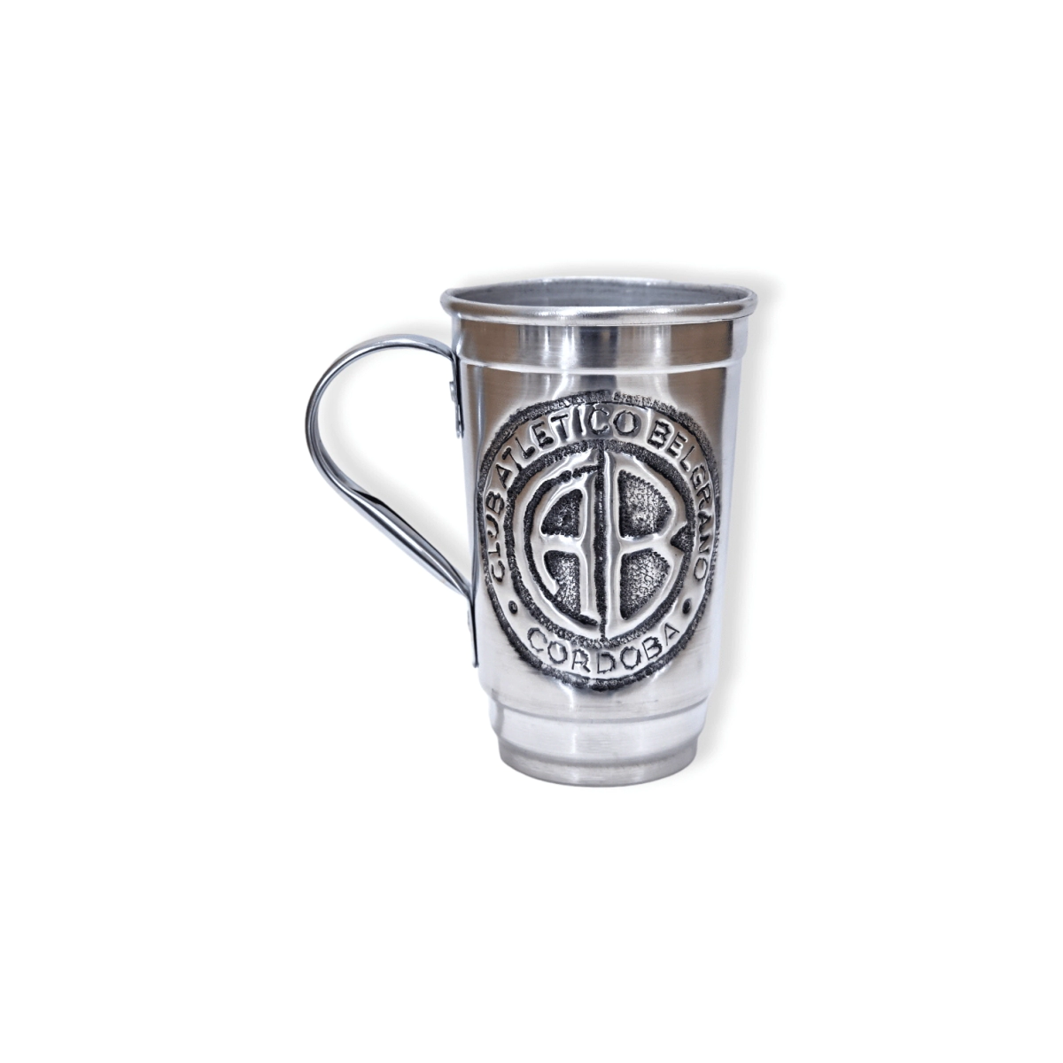 Vaso Aluminio Chico 650cc c/ Asa e Inscripcion