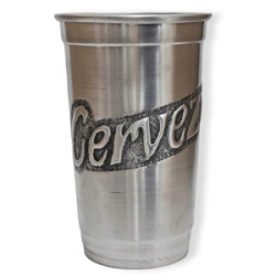 Vaso Aluminio Grande 1,5 Lt c / Inscripcion