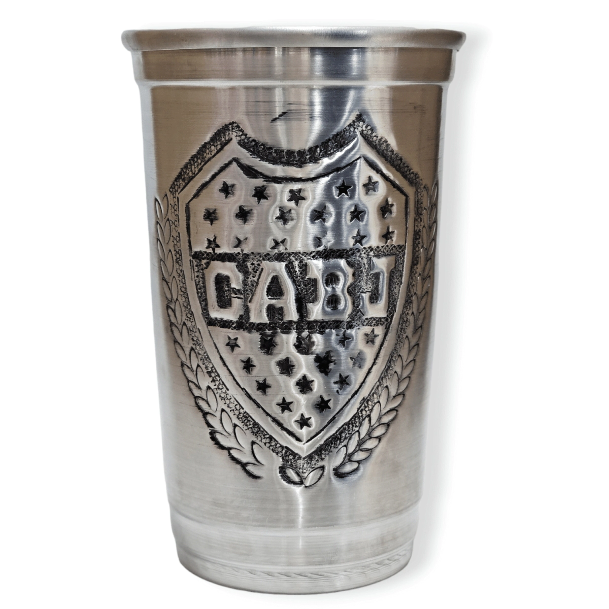 Vaso Aluminio Grande 1,5 Lt c / Inscripcion