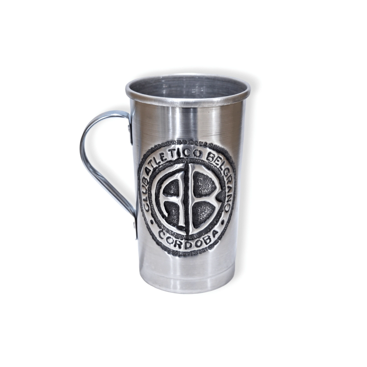 Vaso Aluminio Mediano 1 Lt c/ Asa e Inscripcion