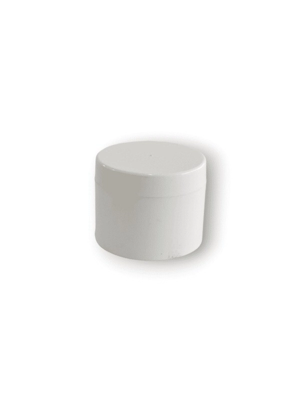 Pote Doble Fondo 25 gr. Blanco c/ Tapa