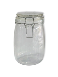Frasco Vidrio Hermetico Botero 1 lt. c/ Tapa 11x15,5