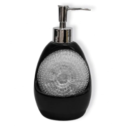 Dispenser Detergente Negro c/ Esponja