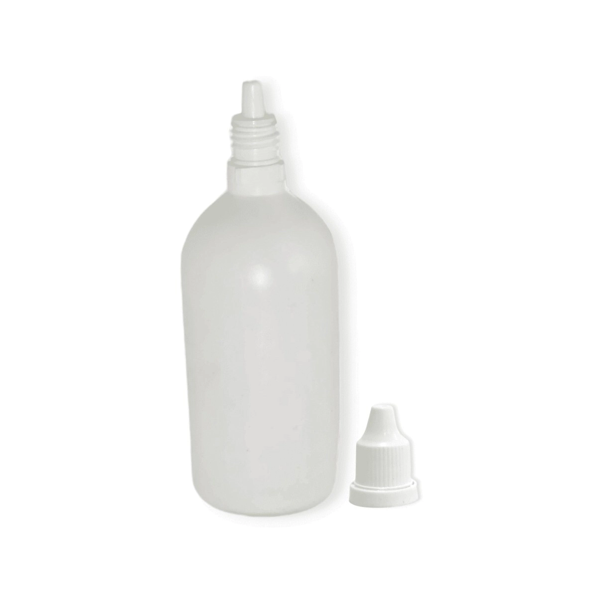 Gotero 120 cc Plastico Blanco c/ Tapa Pres. e Inserto