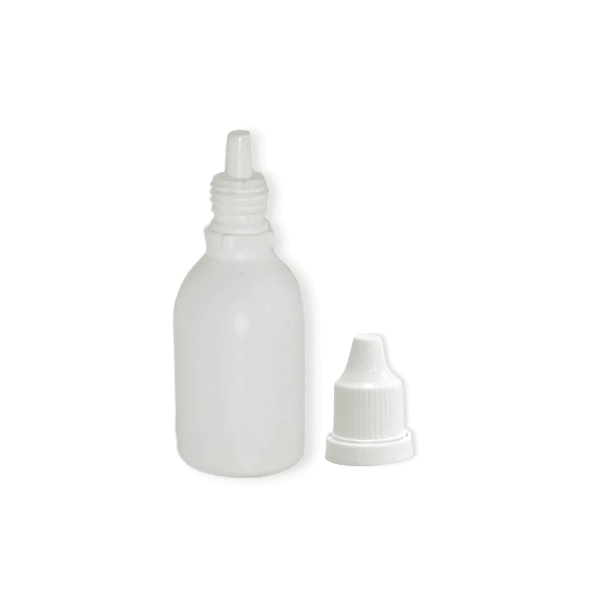 Gotero 30 cc Plastico Blanco c/ Tapa Pres. e Inserto