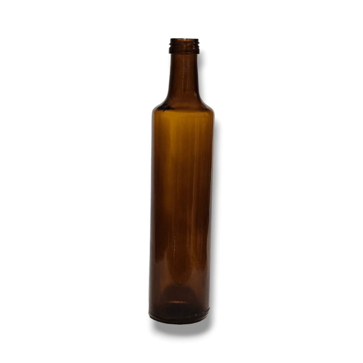 Botella Cilindrica 500 cc Ambar Vidrio B/Ali