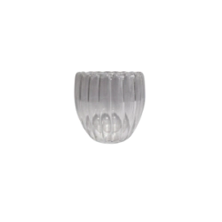 Vaso de Vidrio Lineas Doble Fondo S 8x9 cm