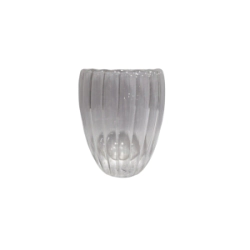 Vaso De Vidrio Lineas Doble Fondo M 9,3x11,6 cm