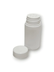 Talquera 100 cc Pead Blanco c/ Tapa e Inserto