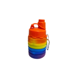 Botella de Silicona Acordeon Arcoiris c/ Pico