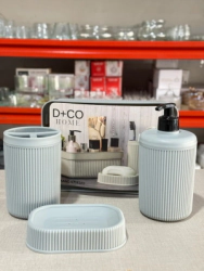 Set Ba�o Deco Verde Nordico - 4 pzas.